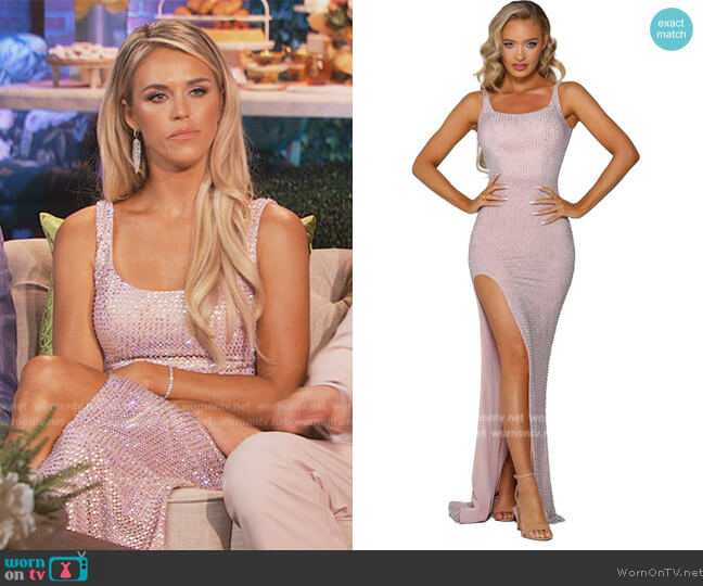 Portia and Scarlett PS62327 Sleeveless High Leg Slit Evening Gown worn by Olivia Flowers on Southern Charm