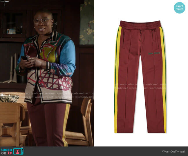 Palm Angels College Track Pant worn by Henrietta Wilson (Aisha Hinds) on 9-1-1