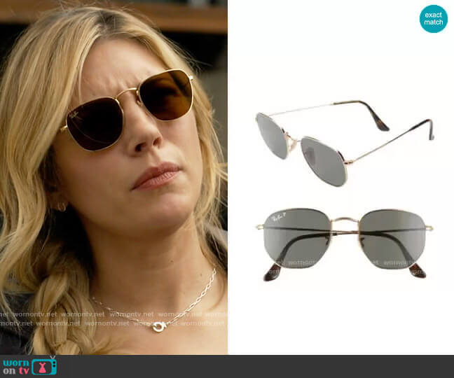 Ray Ban 51mm Geometric Sunglasses worn by Jenny Hoyt (Katheryn Winnick) on Big Sky