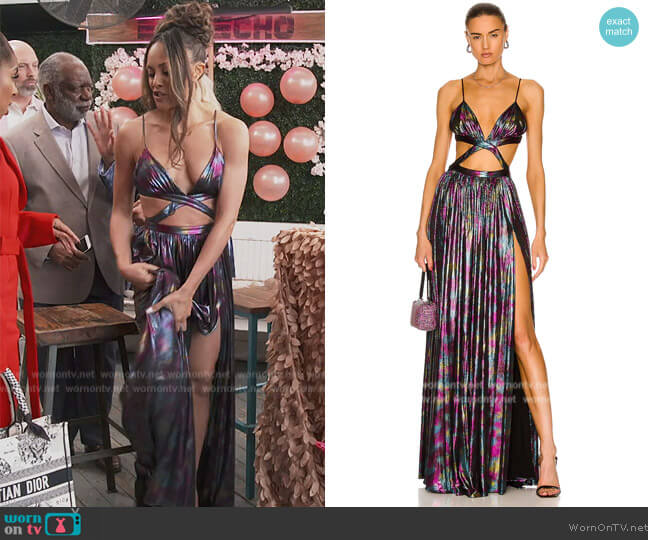 Retrofete Jett Dress worn by Ashley Darby on The Real Housewives of Potomac