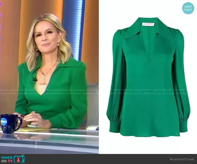 WornOnTV: Jennifer’s green blouse on Good Morning America | Dr ...