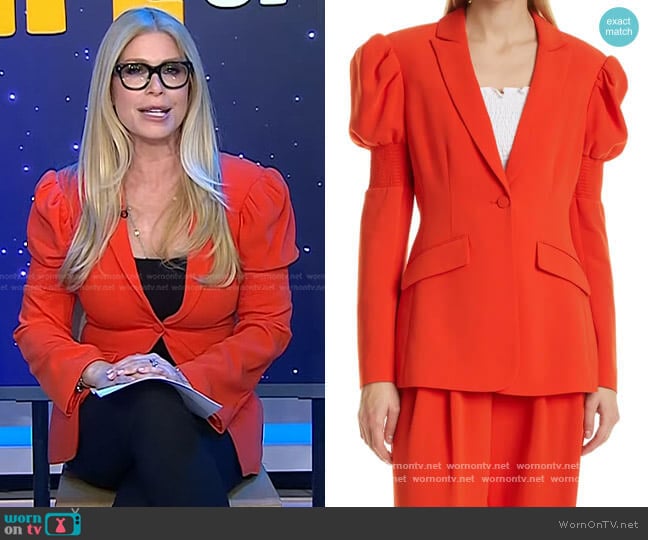 Starla Puff Sleeve Blazer by Cinq a Sept worn by Jill Martin on Today