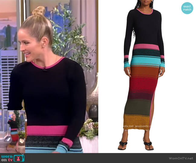 Staud Edna Dress worn by Sara Haines on The View