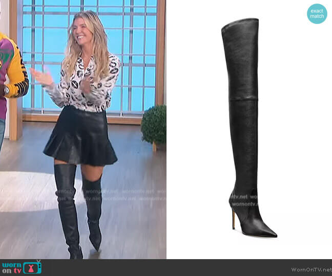 Stuart Weitzman Ultrastuart Over-The-Knee Boots worn by Amanda Kloots on The Talk