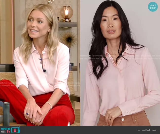 Numi The Simone Blouse worn by Kelly Ripa on Live with Kelly and Ryan