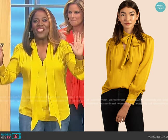 Trina Turk Las Lomas Top worn by Sheryl Underwood on The Talk