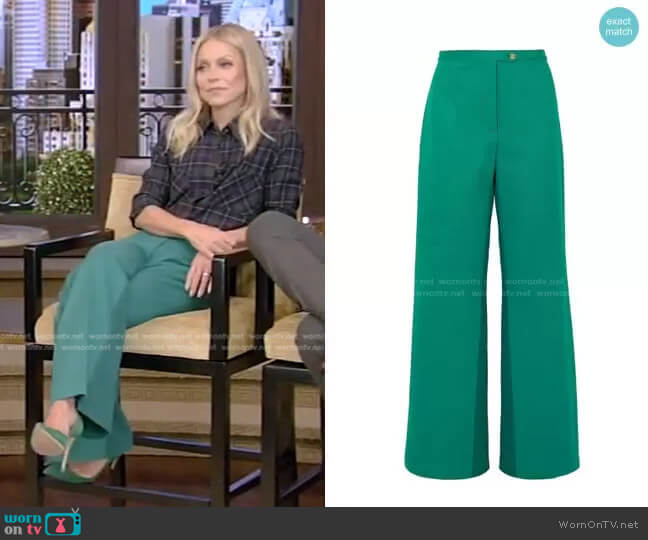Acne Studios Tyrah Pants worn by Kelly Ripa on Live with Kelly and Ryan