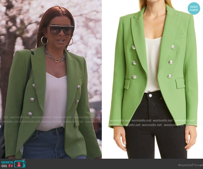 Veronica Beard Miller Dickey Blazer worn by Robyn Dixon on The Real Housewives of Potomac