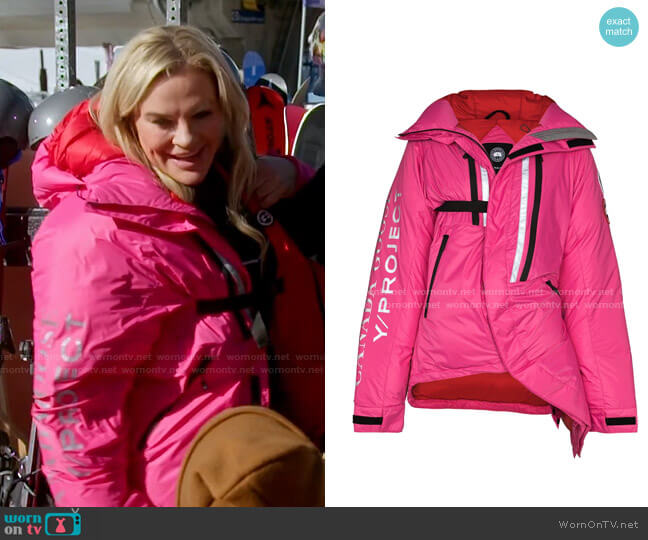 Y/Project x Canada Skreslet Oversized Puffer Jacket worn by Heather Gay on The Real Housewives of Salt Lake City