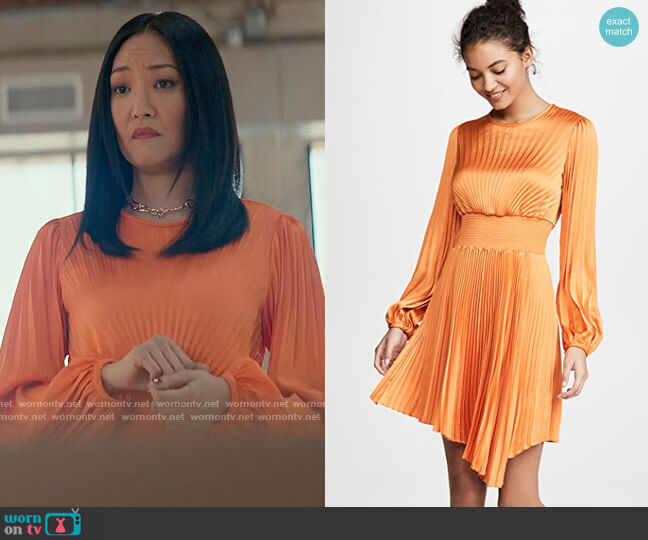 A.L.C. Behati Dress worn by Chloe Lim (Elizabeth Anweis) on From Scratch