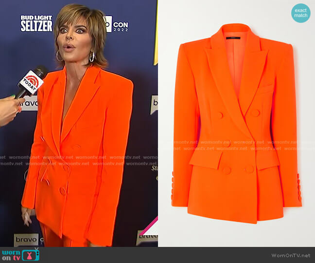 Alex Perry Landon Blazer and Pants worn by Lisa Rinna on Today