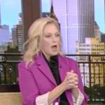 Ali Wentworth’s purple blazer on Live with Kelly and Ryan