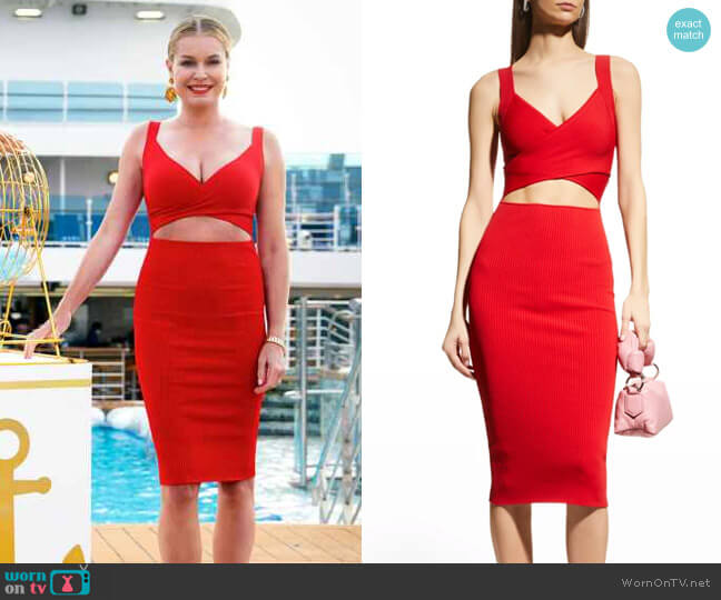 Alice + Olivia Lidia Dress worn by Rebecca Romijn on The Real Love Boat