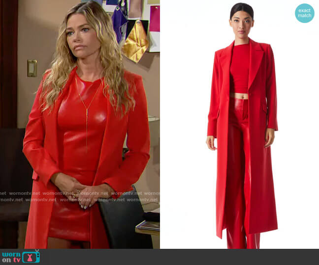 Alice + Olivia Theo Coat worn by Shauna Fulton (Denise Richards) on The Bold and the Beautiful