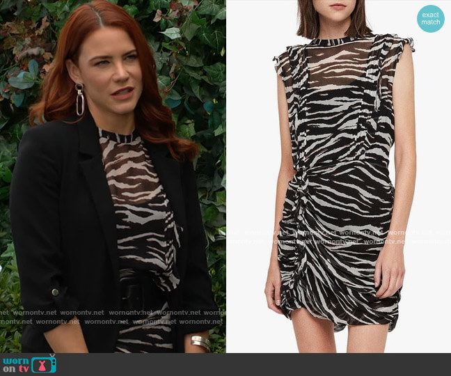 All Saints Hali Dress worn by Sally Spectra (Courtney Hope) on The Young and the Restless