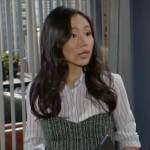 Allie’s tweed corset top on The Young and the Restless
