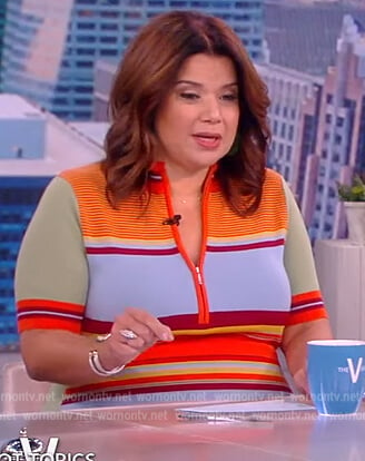 Ana’s striped midi dress on The View