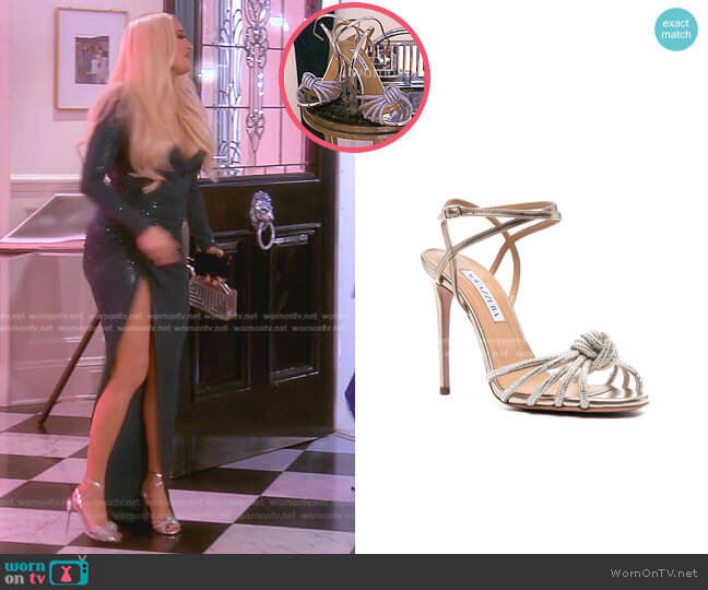 Aquazzura Celeste Sandals worn by Erika Jayne on The Real Housewives of Beverly Hills