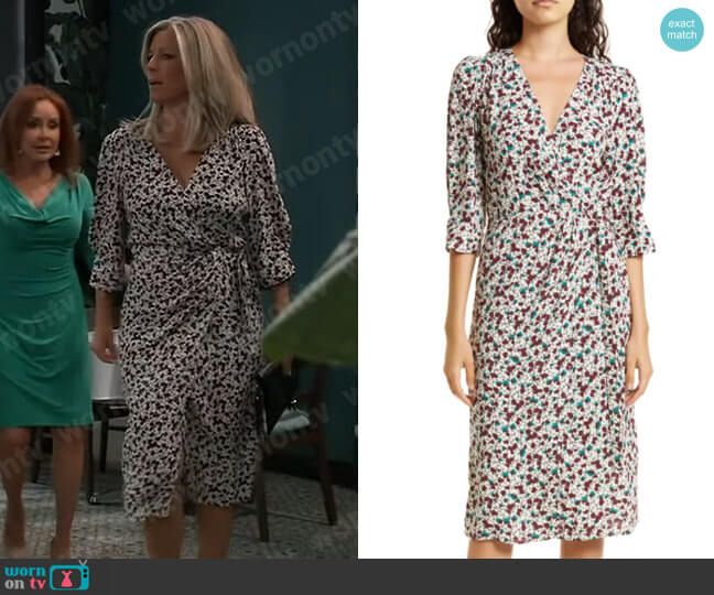 ba&sh Elen Dress worn by Carly Spencer (Laura Wright) on General Hospital