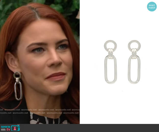 Ben Amun Ember Earrings worn by Sally Spectra (Courtney Hope) on The Young and the Restless