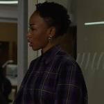 Carmen’s blue plaid blouse on The Good Fight