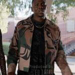 Cam’s camo print jacket on All American Homecoming