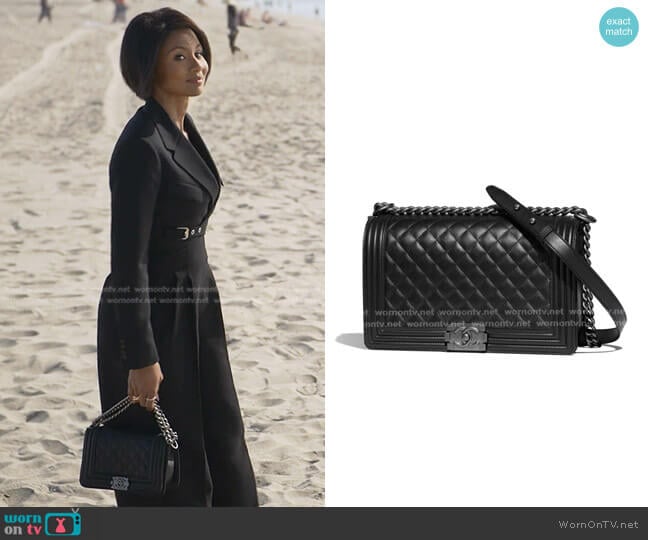 Chanel Caviar Quilted Boy Flap Bag worn by Jax Stewart (Emayatzy Corinealdi) on Reasonable Doubt