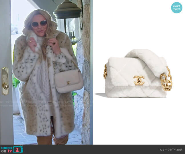 Chanel Shearling Flap Bag worn by Heather Gay on The Real Housewives of Salt Lake City