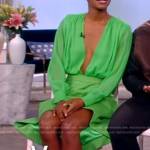 Danielle Deadwyler’s green wrap top on The View