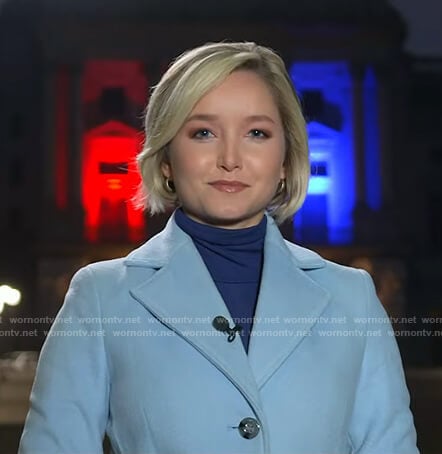 Dasha's blue coat on Today