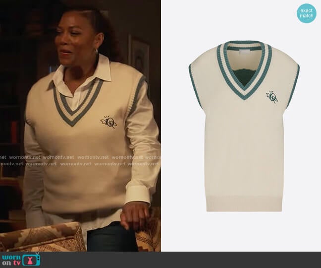 Dior Sleeveless Sweater worn by Robyn McCall (Queen Latifah) on The Equalizer