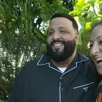 DJ Khaled’s black shirt with white piping on Today