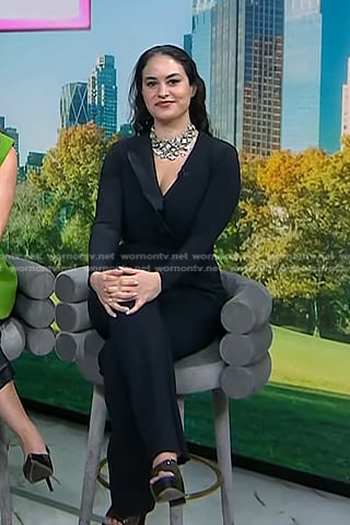 Donna's black peplum blazer on Today