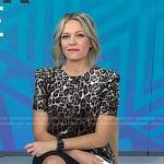 Dylan’s leopard velvet top on Today
