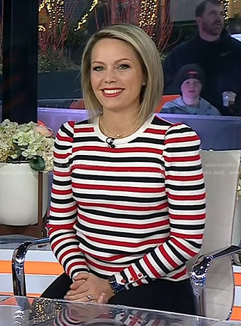 Dylan's multicolor striped top on Today