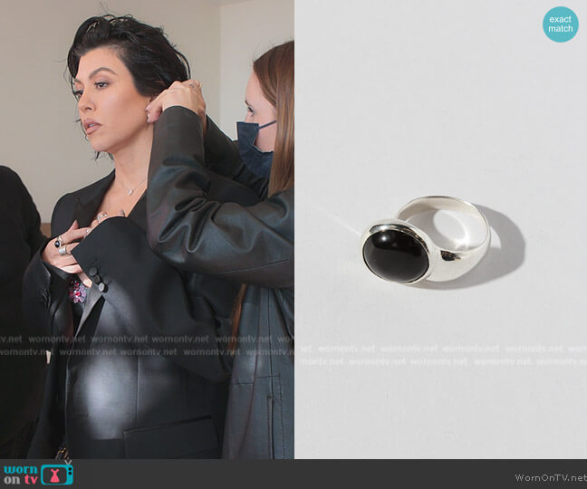 Faris Offset Ring worn by Kourtney Kardashian (Kourtney Kardashian) on The Kardashians