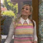 Gemma’s striped sweater vest on The Neighborhood