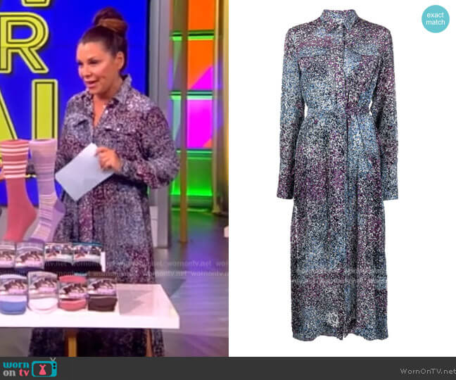 Golden Goose Abstract-print Midi Dress worn by Gretta Monahan on The View
