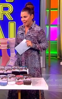 Gretta Monahan’s printed shirtdress on The View