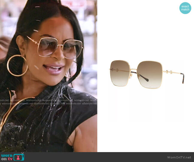 Gucci GG0879S 61 Sunglasses worn by Jen Shah on The Real Housewives of Salt Lake City