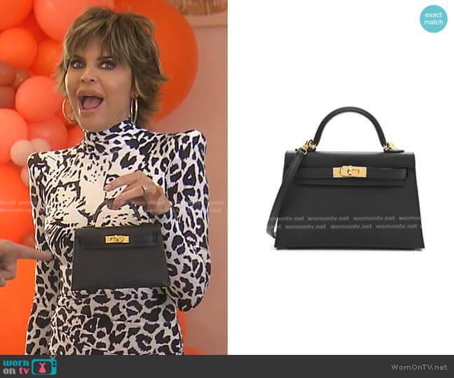 Gucci Diana Mini Tote Bag worn by Lisa Rinna as seen in The Real Housewives  of Beverly Hills (S12E02)