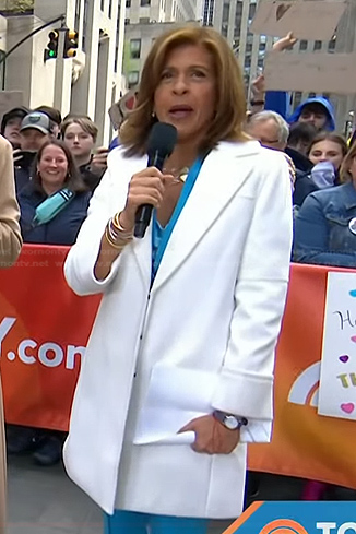 Hoda’s white coat on Today