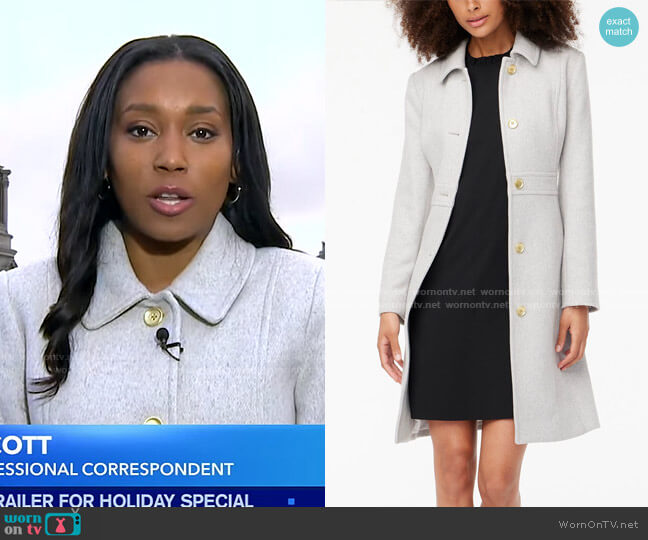 WornOnTV: Rachel’s grey coat on Good Morning America | Rachel Scott ...