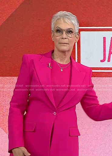 Jamie Lee Curtis’s pink blazer on Today
