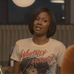 Jax’s Whitney Houston tee on Reasonable Doubt