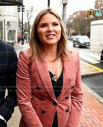 Jenna’s pink corduroy blazer on Today
