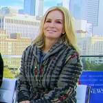 Jennifer’s grey knitted cardigan on Good Morning America
