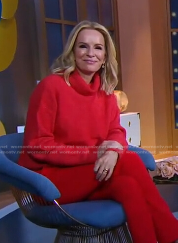 Jennifer’s red turtleneck sweater on Good Morning America