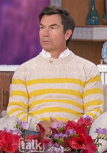 Jerry's striped sweater on The Talk