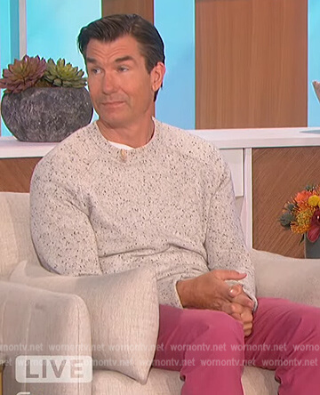 Jerry's speckled sweatshirt on The Talk